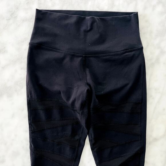 Lululemon High Times 4 Black Wrap Mesh Wanderlust 2015 Special Edition RARE Luon - Picture 3 of 8